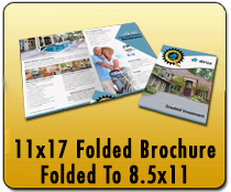 11x25.s Folded Brochure Printing