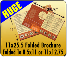 11x25.s Folded Brochure Printing